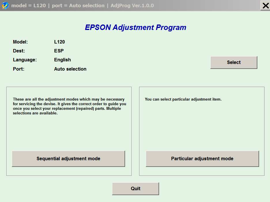 Epson L1300 Adjustment Program Free Download